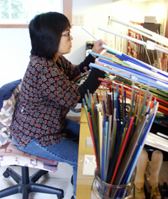 Lampworking in the studio